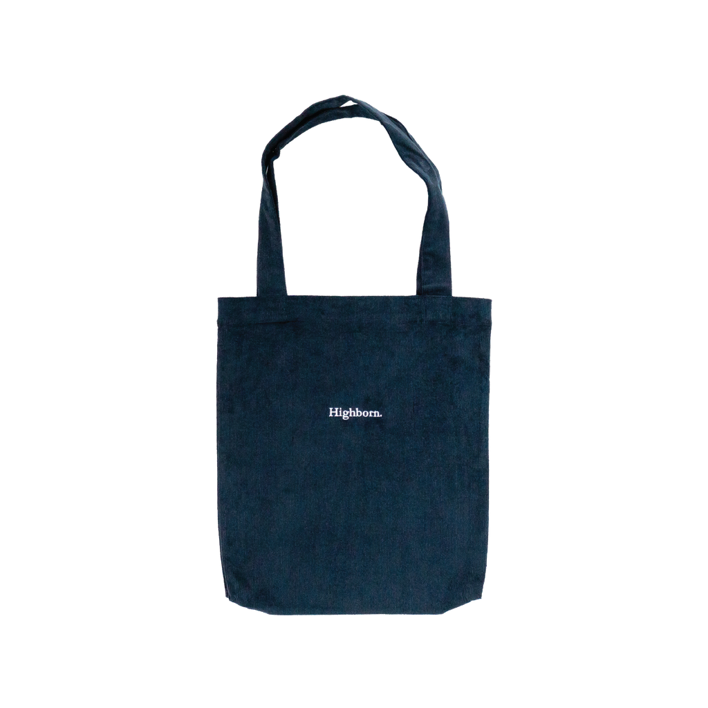 Prussian Blue Corduroy Tote - Highborn